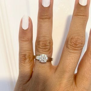 Moissanite 1.50ctw Solitaire Ring Sz 5